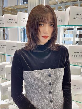 ノエロク 岐阜店(noe rok) ヘーゼルベージュのレイヤースタイル１１