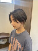 ショートボブ×インナーカラー