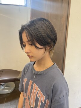 コパン(Hair Atelier Copin) ショートボブ×インナーカラー