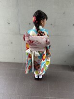 アチーブ ヘア デザイン(achieve hair design)&nbsp;七五三ヘアセットヘアアレンジ着付け前撮り編みおろし