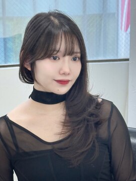 クレム 博多駅店(ChLem) 顔まわりレイヤー 艶カラー 暗髪 韓国風 髪質改善 福岡美容室