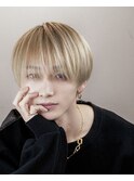 ブロンドラウンドマッシュ