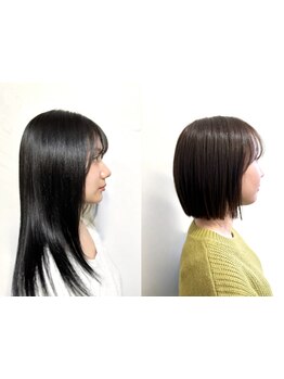 毎日のお手入れが楽になるカットが人気の秘訣！再現性の高いカットでご自宅でもセットしやすいスタイルに◎