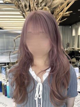 ゼスト 八王子店(ZEST) ペールピンク/レイヤーカット/佐々木麻衣