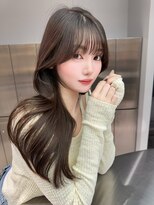 アスター 天神大名店(Aster)&nbsp;小顔に見えるトレンドヘア/黒髪/オリーブグレー/ココアベージュ