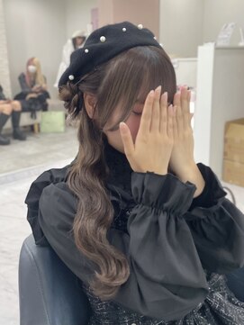 ヘア サロン クラン 東心斎橋店(hair salon clan) ベレー帽☆くるみちゃんヘア/心斎橋ヘアセット