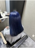 艶髪ネイビーブルー