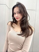 ジーナ 名駅(XENA.)&nbsp;【haru】ナチュラルレイヤー/韓国ヘア/ロング/ブラウンカラー