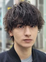 フィフス 天神大名(fifth)&nbsp;天神大名メンズパーマシャドウパーマシースルーマッシュウルフ