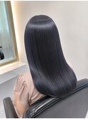 梅田/中津 髪質改善 ブルーブラックロング