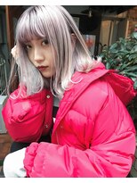 ガラ(GALA)&nbsp;シルパーパープルのハイトーンstreetボブ