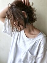 セルカ 高田馬場(CERCA)&nbsp;小顔無造作ウェーブボブ&ナチュラルベージュ【CERCA高田馬場】