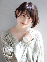 クィーンズガーデンバイケーツーギンザ(QUEEN’S GARDEN by K two GINZA)&nbsp;[K-two銀座]大人かわいいひし形小顔ボブ×ダブルバング[銀座]