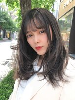 ラル 立川(lar)&nbsp;ミントグレージュ_厚めバングローライトアッシュブラウン