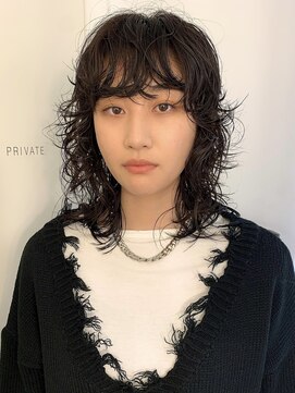 レコ 渋谷(LECO) ハイレイヤーパーマウルフ