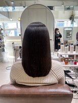 フォルテ 横浜店(FORTE)&nbsp;ロングヘア、グレージュカラー、ココアベージュ、黒髪髪質改善