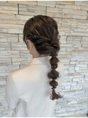 ヘアセット、結婚式お呼ばれヘア
