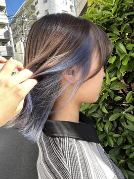 ネオヘアー 曳舟店(NEO Hair) インナーカラーブルー/ペールブルー/曳舟ダブルカラー髪質改善