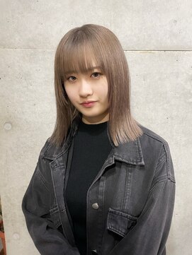 ヘアーデザイン アルエ(HAIR×design ARUE) 【プツッとラインのグレージュカラー】