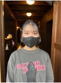 インナーカラーペールブルー