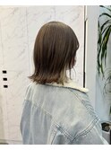 オリーブベージュ×インナーカラー