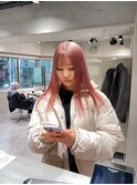 【藤沢横浜】コーラルピンク/ホワイトピンク/ハイトーンロング
