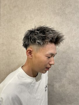 レガシーヘアーデザイン(Legacy hair design) 【Taku】ジェットモヒカン×ツイストパーマ×ホワイトメッシュ♪