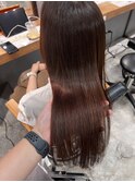 オレンジブラウン×髪質改善