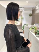 【ナチュラルボブ/大人可愛い/縮毛矯正/髪質改善/30代40代】