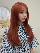 ハチ(HACHI) ブリーチ1カイでできるオレンジベージュに羽エクステ90本