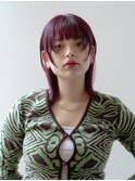 ミディアムレイヤー＊顔周り＊顔周りレイヤー＊ピンクラベンダー