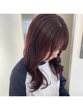 アヴァンスアンス 広島袋町店(AVANCE.ens) ワインレッドカラー