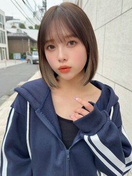 レイリー 原宿 表参道(Rayreee) インナーカラーベージュ 内巻きボブ インナーカラー/原宿/表参道