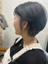 アトリエナガノ(atelier nagano) ニュアンスカラー/センターパート/ツヤ髪スタイル/ブルージュ