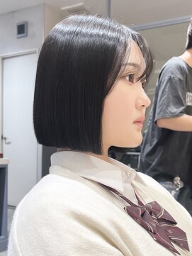 ロンドジェネルーズ 柏(Lond generous) ミニウルフ黒染め髪質改善縮毛矯正酸性ストレートレイヤー/柏柏