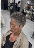 ホワイトメッシュスパイキーショート
