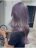 ラベンダーカラー/ブリーチ/ハイトーン/ロング/リタッチ