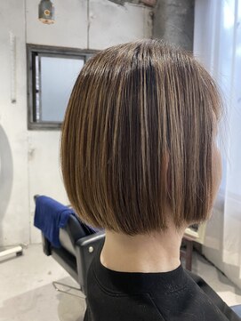 インク(inc) 【20代・30代・40代】白髪ぼかしハイライトカラー/ボブ