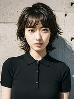 エイチ ウルフカット 大阪梅田(811)&nbsp;フェイスフレーミングルーツカラーネオウルフ天使の羽バングボブ