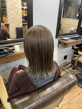 プランツヘアー 中明度透明感ブラウンベージュ