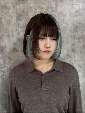 カプセル(capsule) ブラウングレージュ × 水色カラー♪