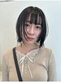 外ハネフェイスレイヤー/透明感カラー