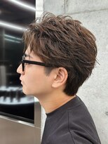 テン 心斎橋(tenn.)&nbsp;フェザーショートフェザーパーマニュアンスパーマショートヘア