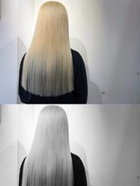 丹 blond hair 【丁寧に繊細に】