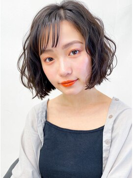 ヘアーブリーズ(hair breeze) 大人可愛いボブパーマ/ブリーチなしカラー/小顔ヘア夏カラー