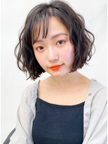 ヘアーブリーズ(hair breeze) 大人可愛いボブパーマ/ブリーチなしカラー/小顔ヘア夏カラー