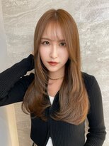 ロンドロゼ 池袋(Lond rose) ♪オリーブベージュ/レイヤーカット/顔周りレイヤー/シースルー