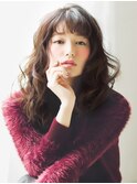 セミウェット系セミロングパーマスタイル【Killa原宿 表参道】