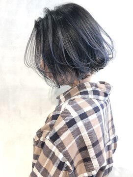 アルバム 新宿(ALBUM SHINJUKU) シルバーアッシュハイグラボブ_ハイライトカラー_ba269663