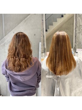 アフィーロ(ACHFILO) 髪質改善トリートメント 艶感ストレート ナチュラルブラウン